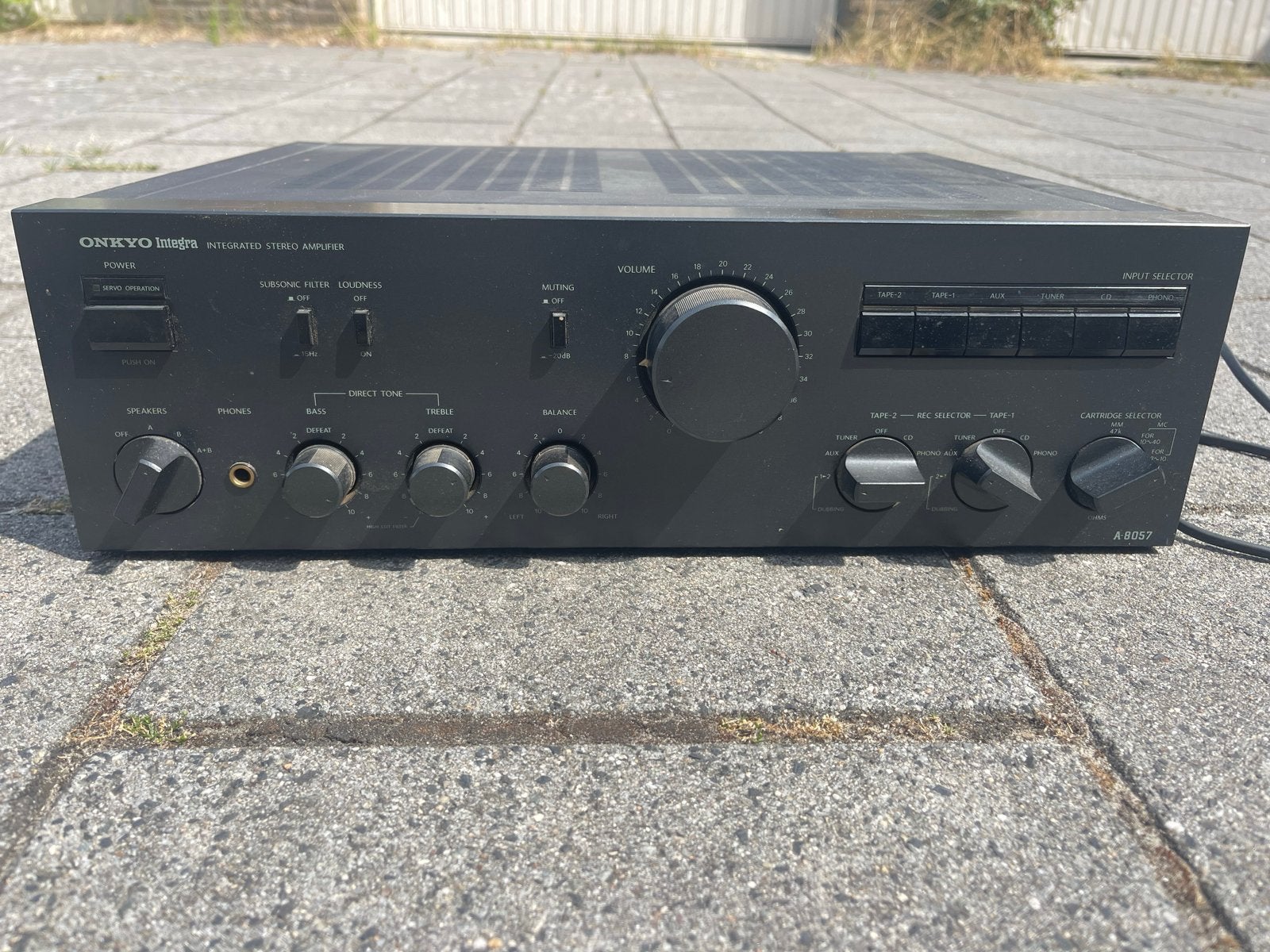 Onkyo Integra A-8057 Geïntegreerde Stereo Versterker, Ophalen, Gebruikt, 60 tot 120 watt, Stereo