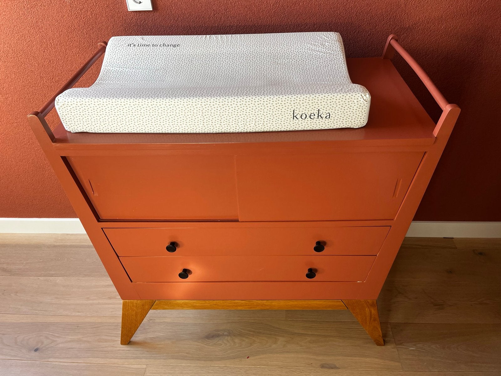 Vintage Commode/Kast - farrow and ball, Ophalen, Gebruikt, 50 tot 70 cm, 75 tot 100 cm