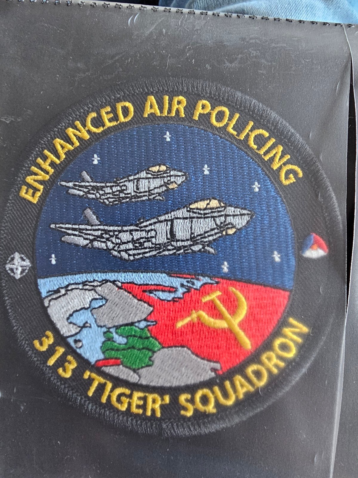 313 squadron, Ophalen of Verzenden, Zo goed als nieuw, Patch, Badge of Embleem