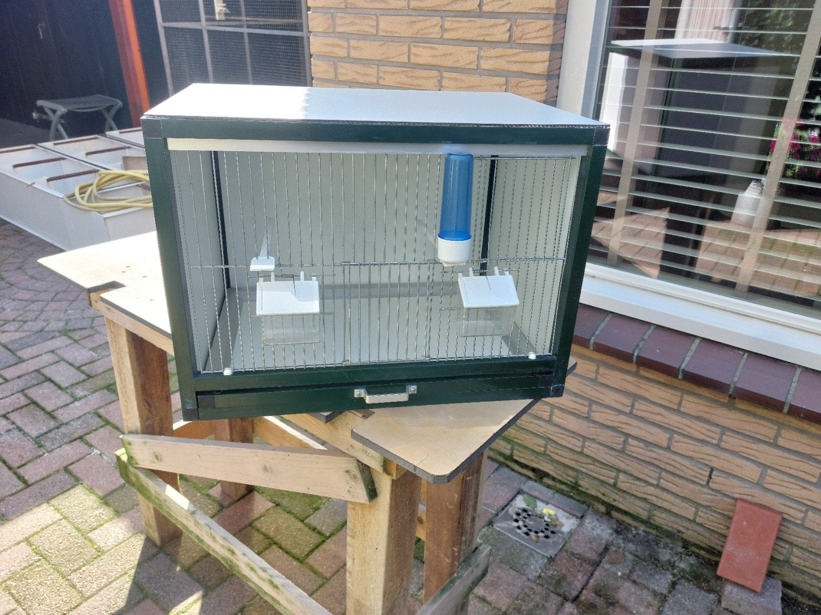 trespa aluminium broedkooi, compleet ., Ophalen of Verzenden, Zo goed als nieuw, Aluminium, Broedkooi of Kweekkooi