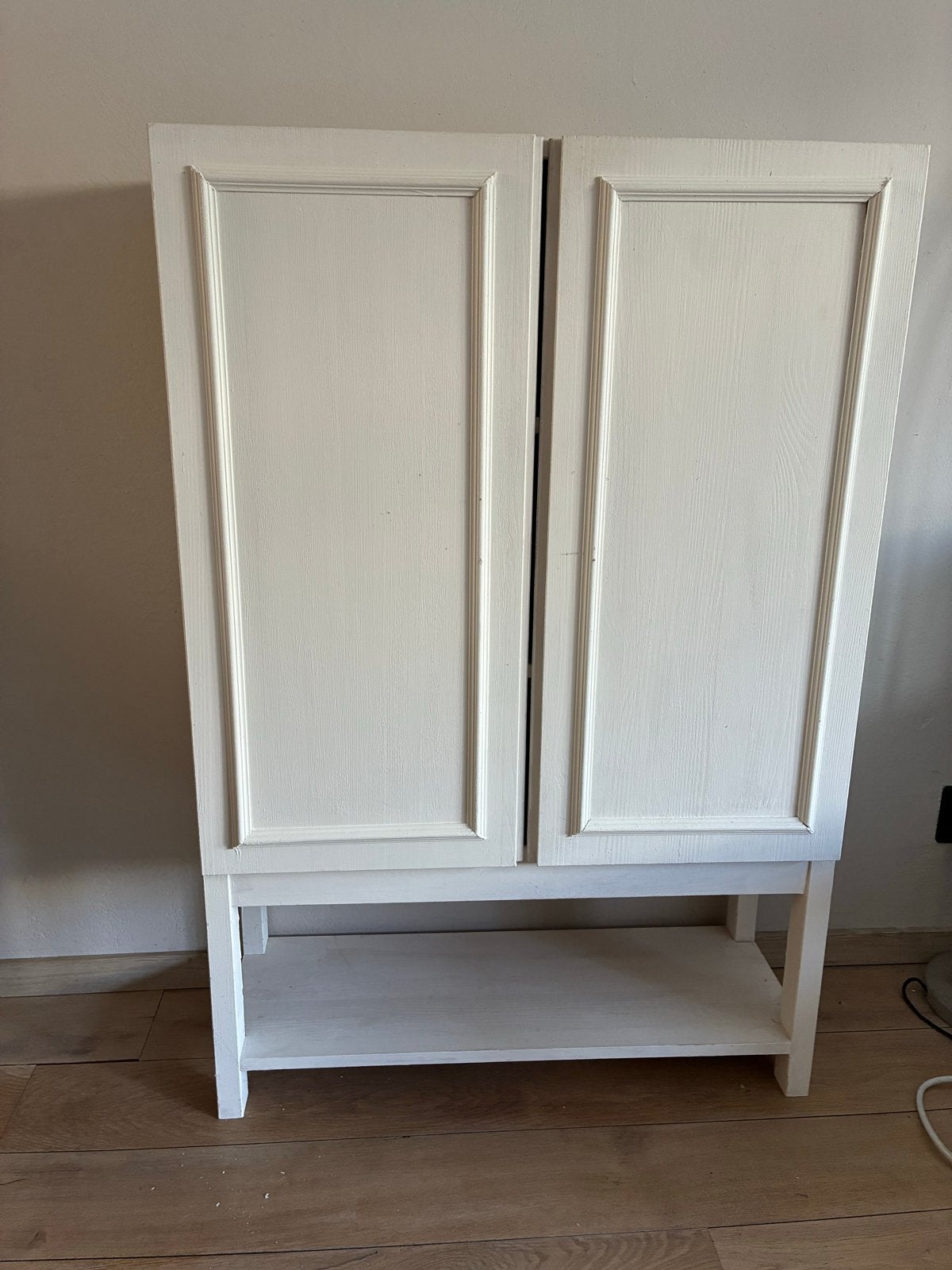 Witte kast met deuren en planken (gepimpte Ikea Ivar), Ophalen, Gebruikt, 50 tot 100 cm, 150 tot 200 cm