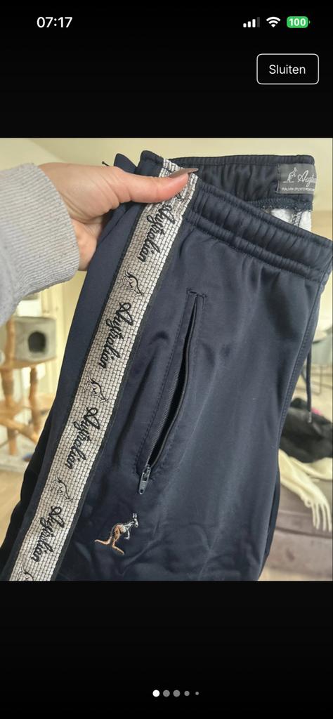 Navy Australian trainingsbroek maat 38, Ophalen of Verzenden, Zo goed als nieuw, Maat 38/40 (M), Blauw