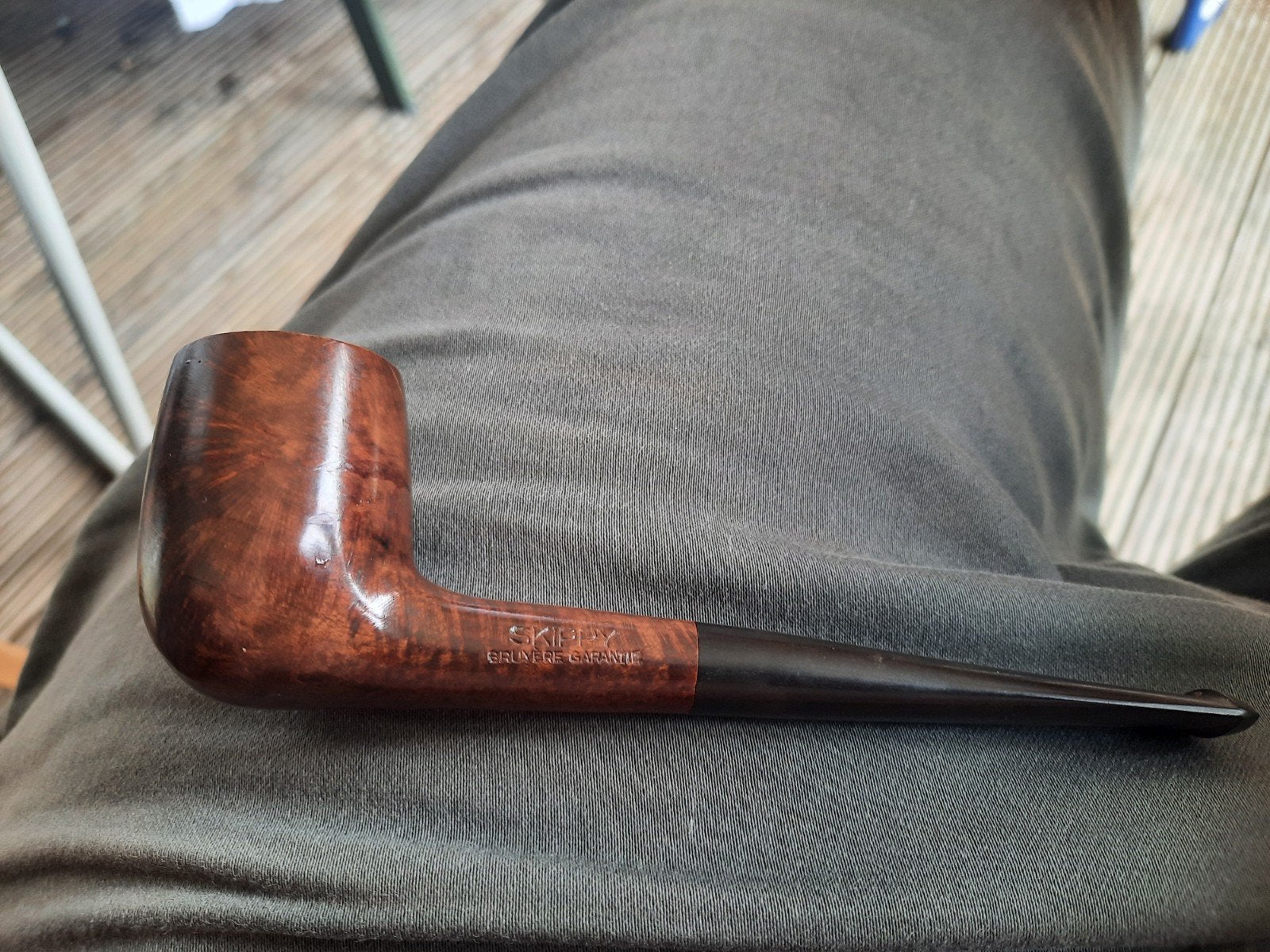 Vintage Skippy Bruyere Garantie tabakspijp, Ophalen of Verzenden, Gebruikt, (Water)pijp