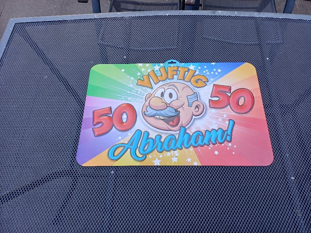 Feestartikelen 50 jaar (Abraham), Ophalen, Zo goed als nieuw, Feestartikel, Abraham of Sarah