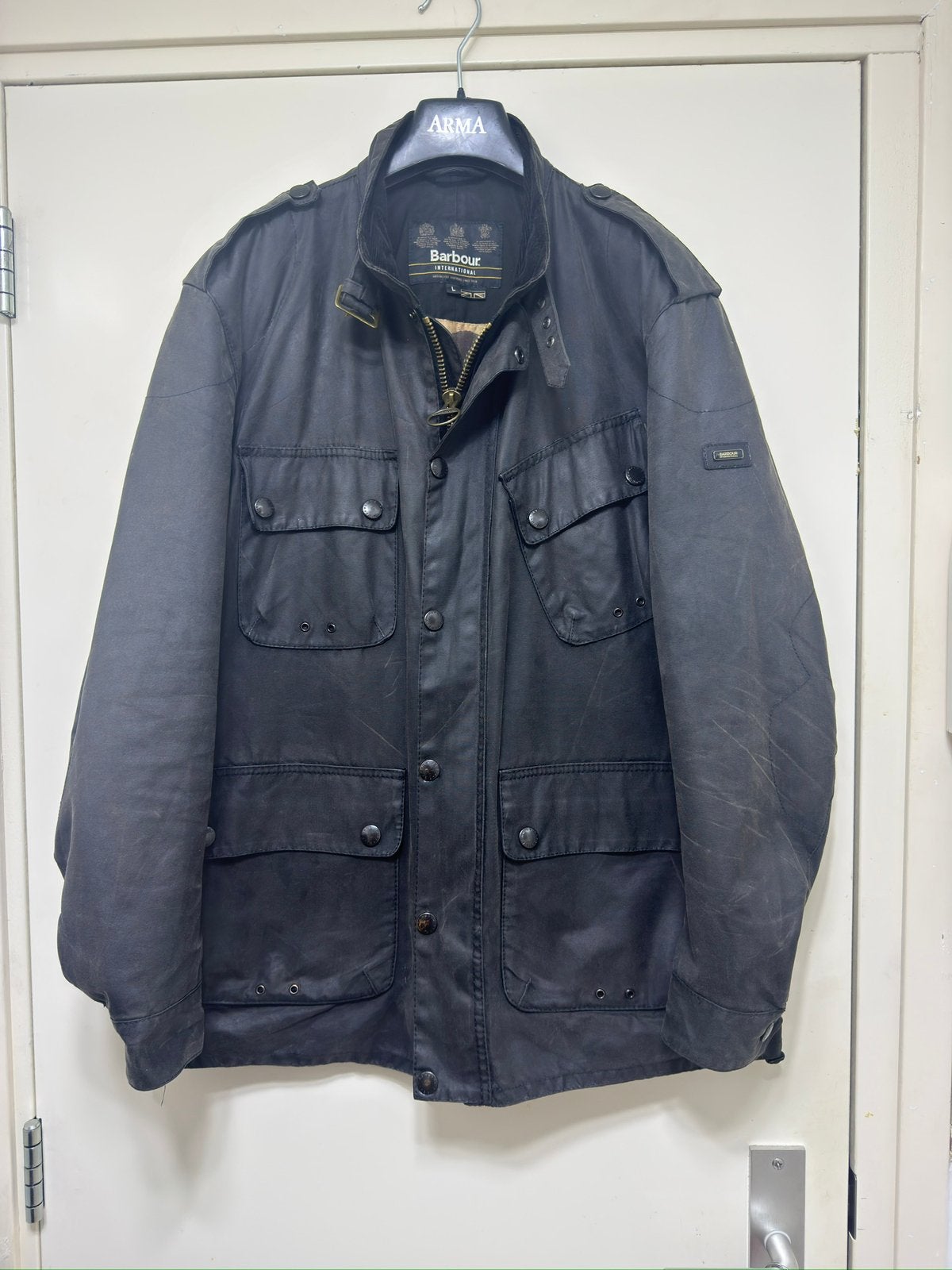 Barbour waxjas, Kleding | Heren, Ophalen of Verzenden, Zo goed als nieuw, Zwart