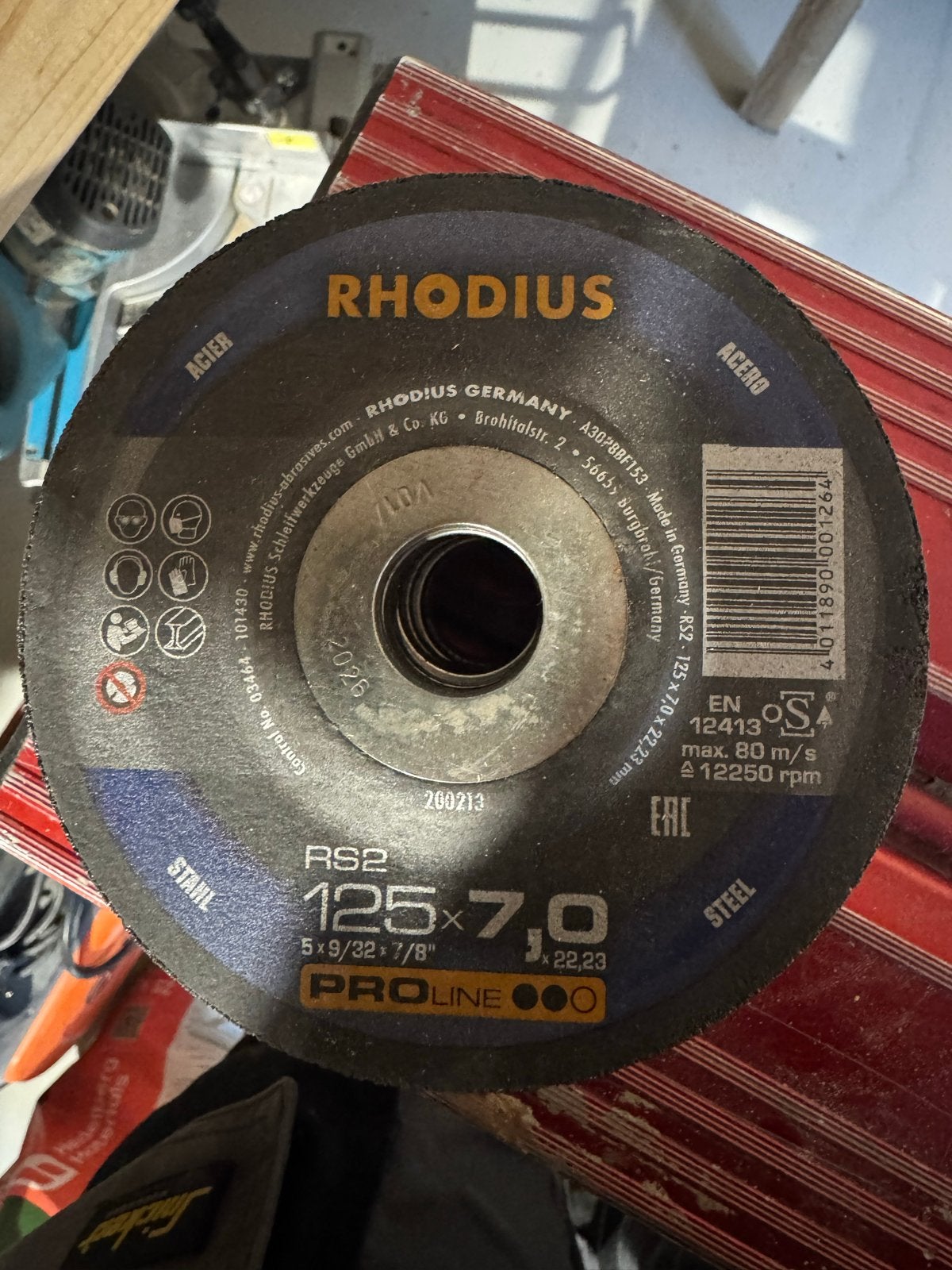Rhodius RS2 Proline Doorslijpschijf 125x7.0mm, Ophalen of Verzenden, Nieuw, Overige typen