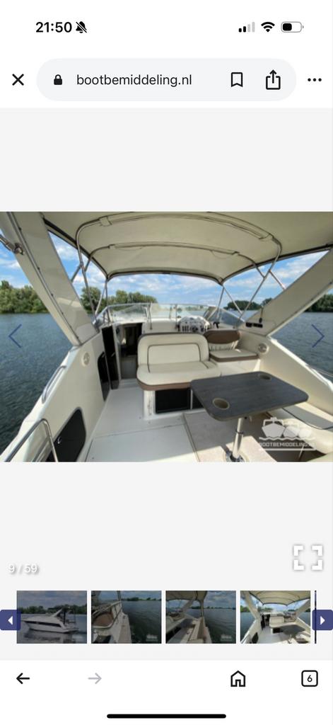 Maxum 2700 SCR bouwjaar 2004 plezierjacht, Watersport en Boten, Motorboten en Motorjachten, Gebruikt, Ophalen of Verzenden, 50 pk of meer