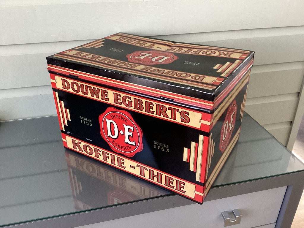 Douwe Egberts winkelblik, Verzamelen, Blikken, Ophalen of Verzenden, Zo goed als nieuw, Overige, Douwe Egberts