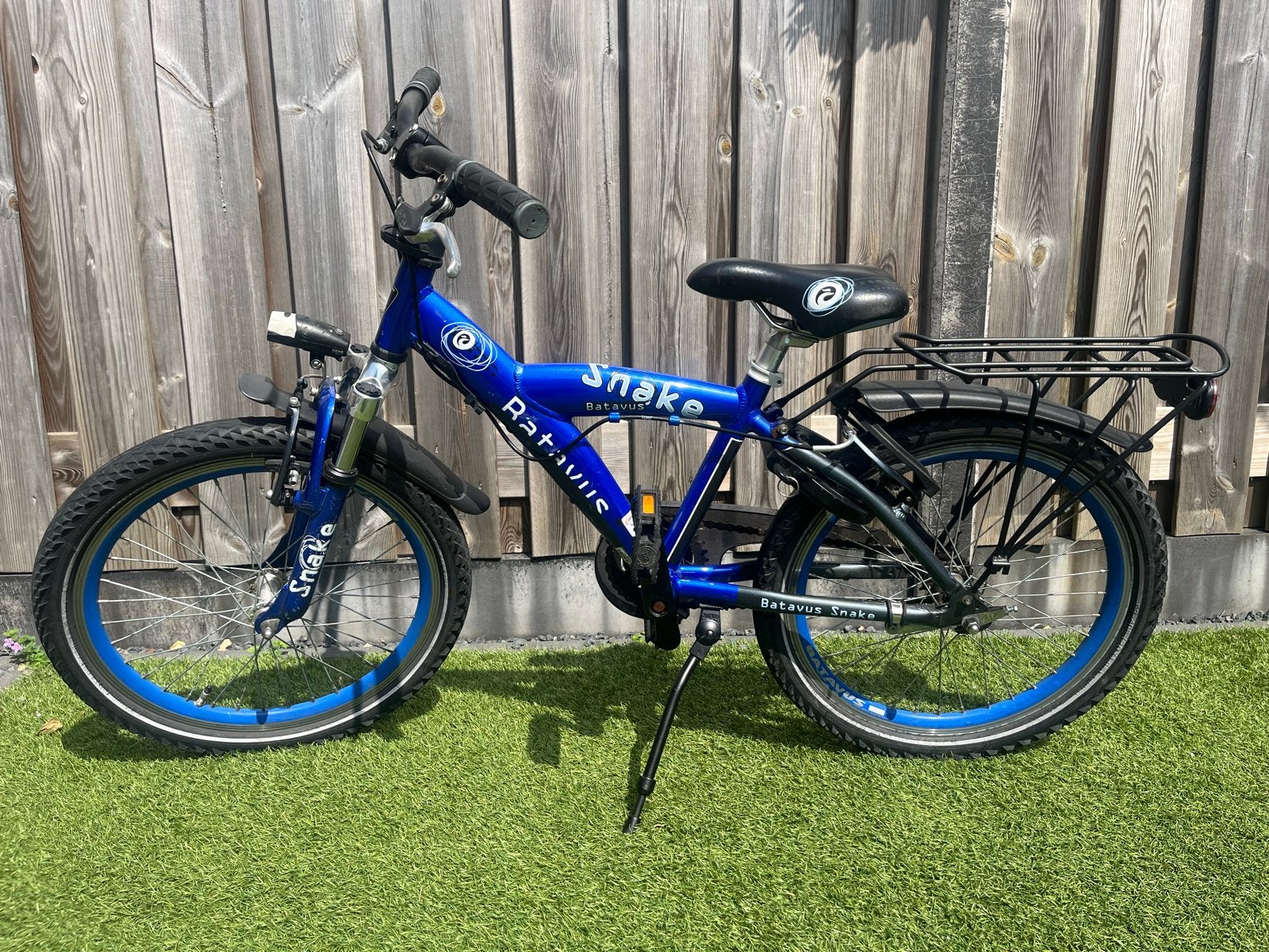 Batavus Snake Kinderfiets - Blauw, Ophalen, Gebruikt, Velgrem, Versnellingen