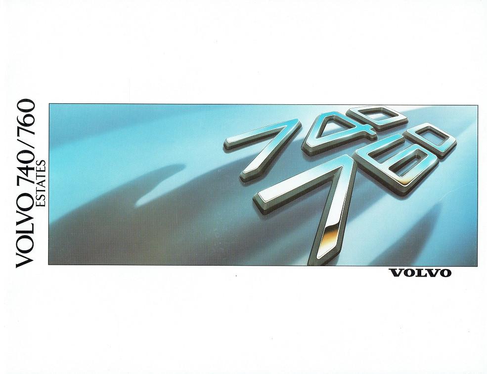 Folder Volvo 740 en 760 Estates (1988), Verzenden, Gelezen, Volvo