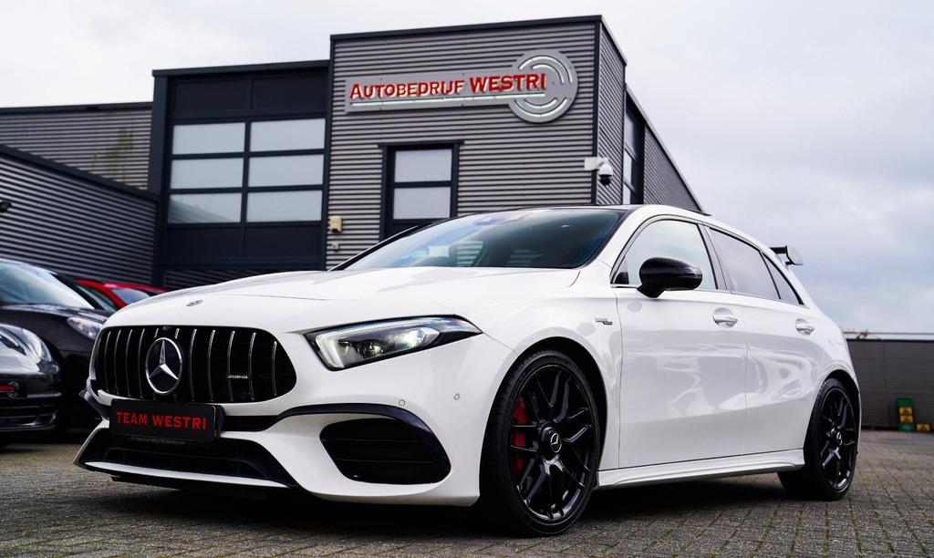 Mercedes-Benz A-klasse AMG 45 4MATIC+ Premium Plus | Panoram, Automaat, Gebruikt, 4 cilinders, Wit