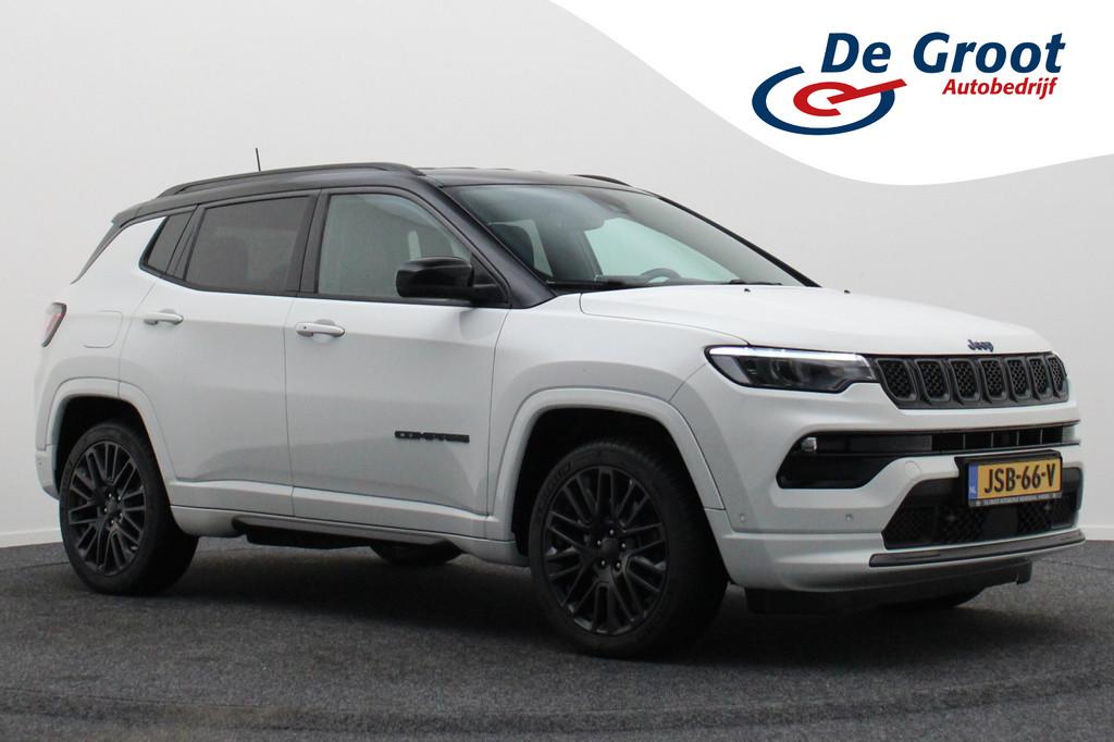 Jeep Compass 4xe 240 Plug-in Hybrid Electric S Leer, Virtual, Auto's, Jeep, Automaat, Zwart, 4 cilinders, Bedrijf