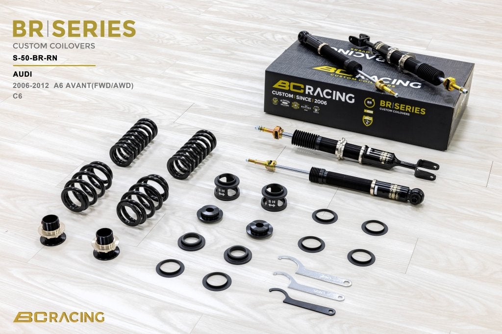BC Racing schroefset verlaging - Audi A6 C6 avant 06-12, Ophalen of Verzenden