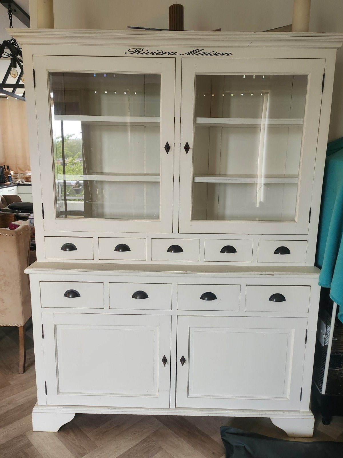 Riviera Maison buffetkast met gebruiksporen, Gebruikt, Landelijk, Riviera Maison, Ophalen of Verzenden, 25 tot 50 cm