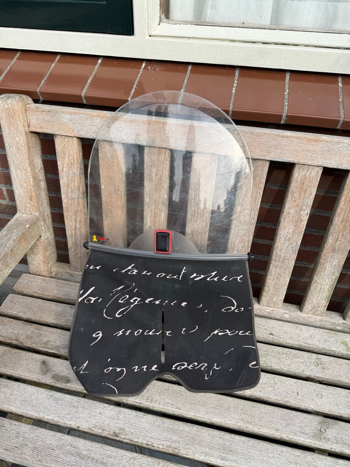 Kinderstoeltje met windscherm, Fietsen en Brommers, Fietsaccessoires | Fietsstoeltjes, Voorzitje, Ophalen of Verzenden, 0 t/m 13 kg