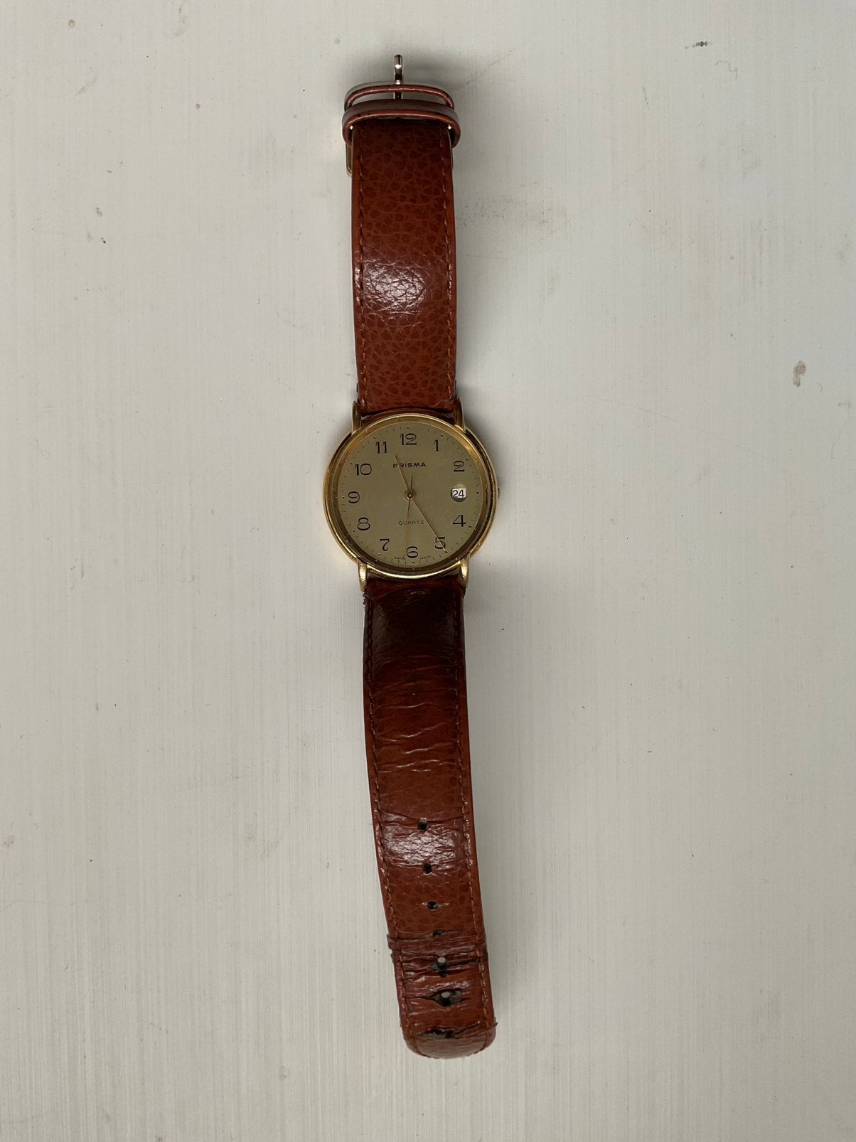 Prisma Quartz heren / dameshorloge, Overige merken, Gebruikt, Staal, Polshorloge