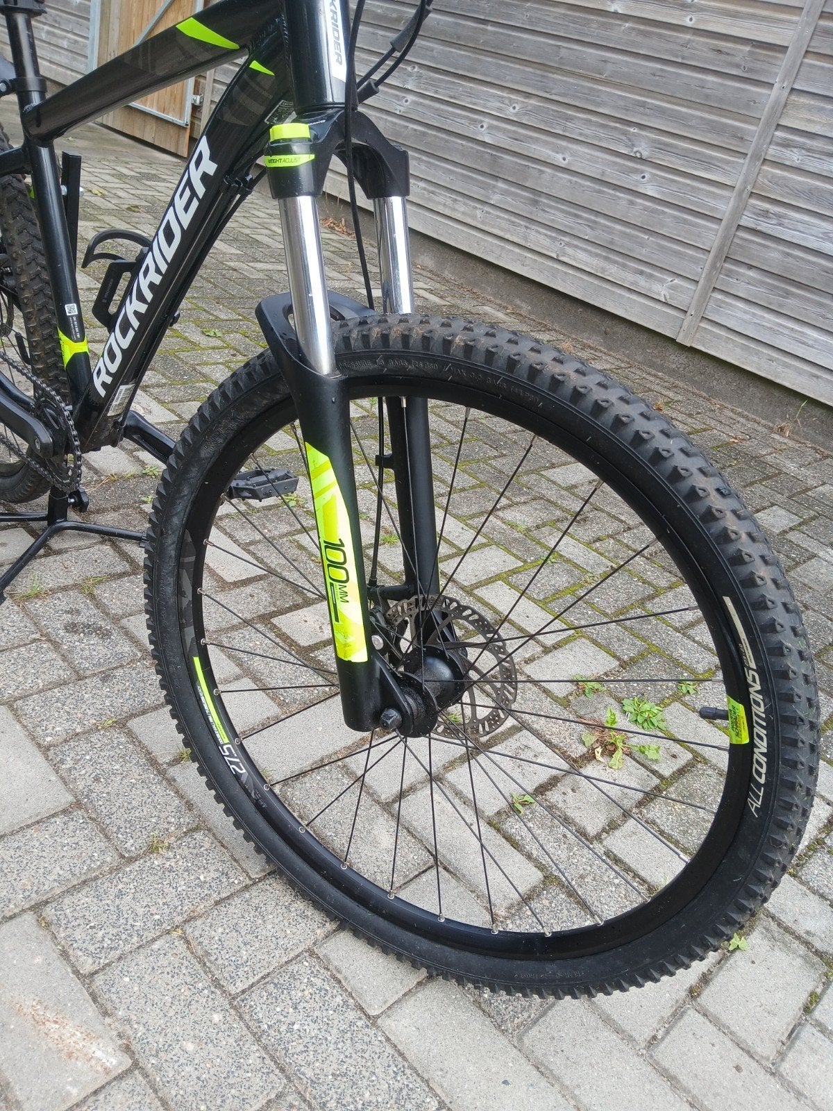 Foto 3 van MOUNTAINBIKE ST 530 MDB ZWART/GEEL 27.5" - ROCKRIDER