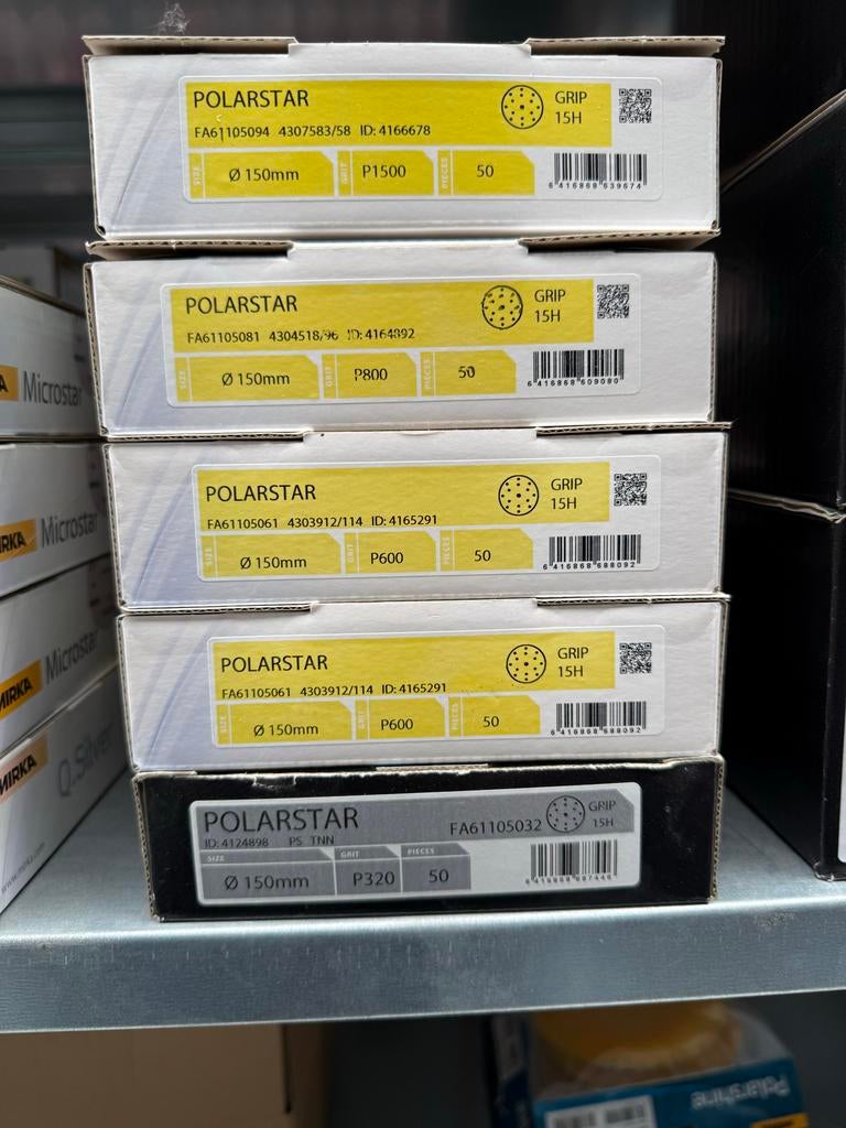 Schuurpapier Mirka Polarstar, Novastar Flex, Microstar per d, Doe-het-zelf en Verbouw, Ophalen of Verzenden, Zo goed als nieuw