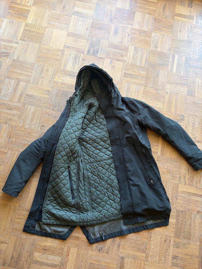 Mooie warme Krakatau parka jas maat S, Zwart, Ophalen of Verzenden, Zo goed als nieuw, Krakatau