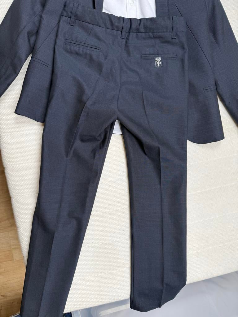 Ikks pak jongen, pantalon en jasje - Maat 128, Ophalen of Verzenden, Zo goed als nieuw, Overige maten, Blauw