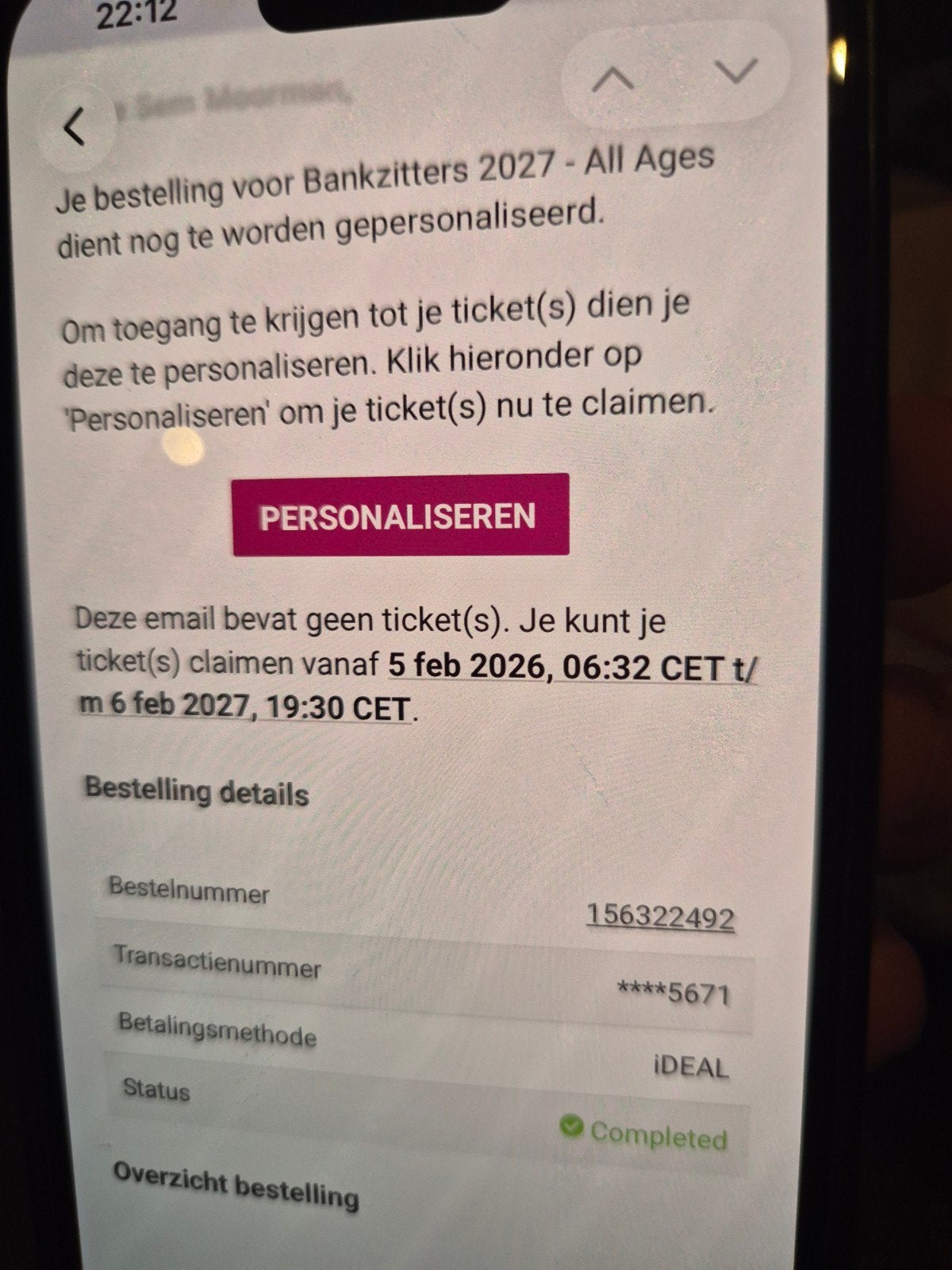 de Bankzitters, Twee personen, Februari