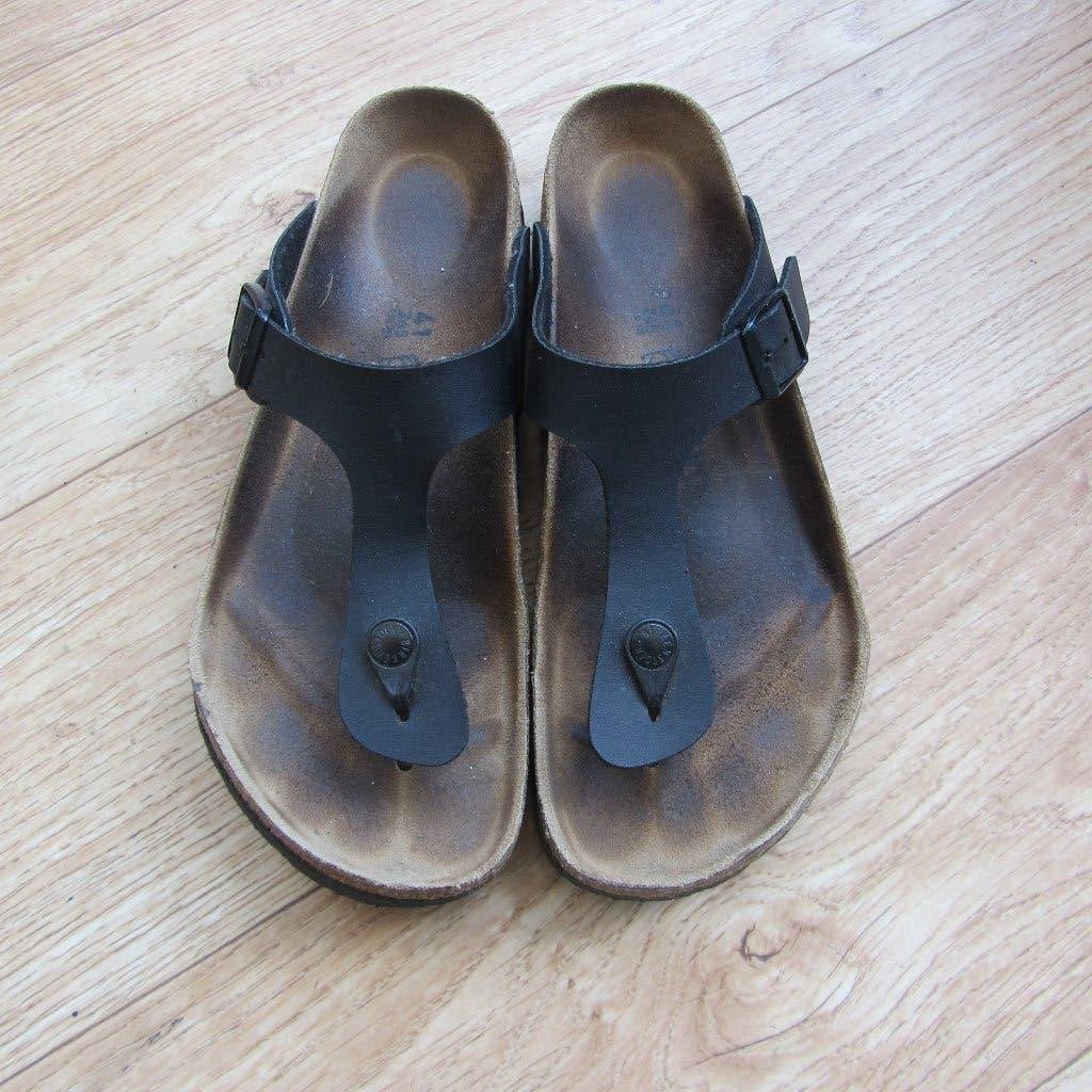 Birkenstocks mt 41, Kleding | Dames, Schoenen, Ophalen of Verzenden, Zo goed als nieuw, Zwart, Slippers