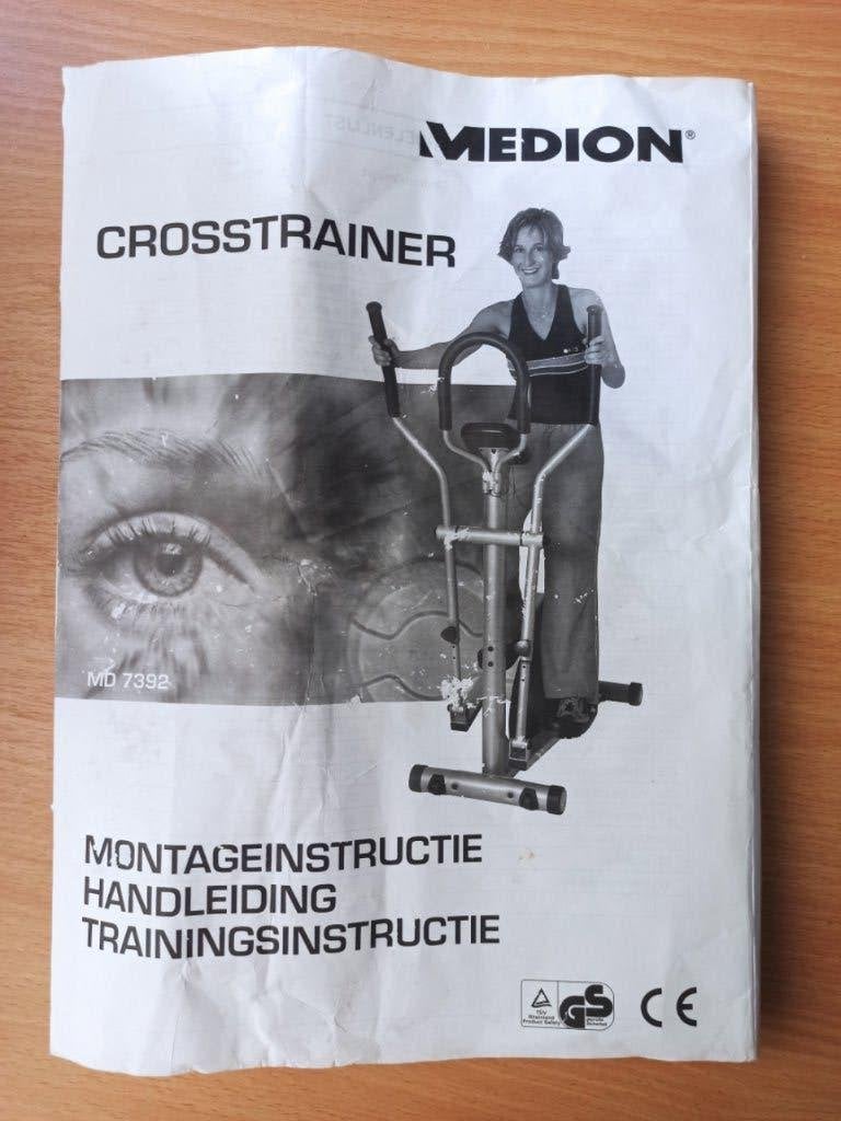 Medion Crosstrainer MD 7392, inclusief handleiding, Sport en Fitness, Ophalen, Crosstrainer, Metaal, Buik