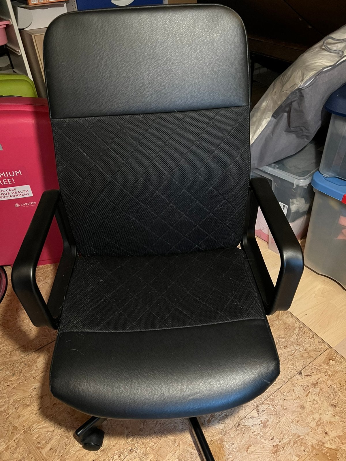Te koop bureaustoel, Ophalen, Zo goed als nieuw, Zwart