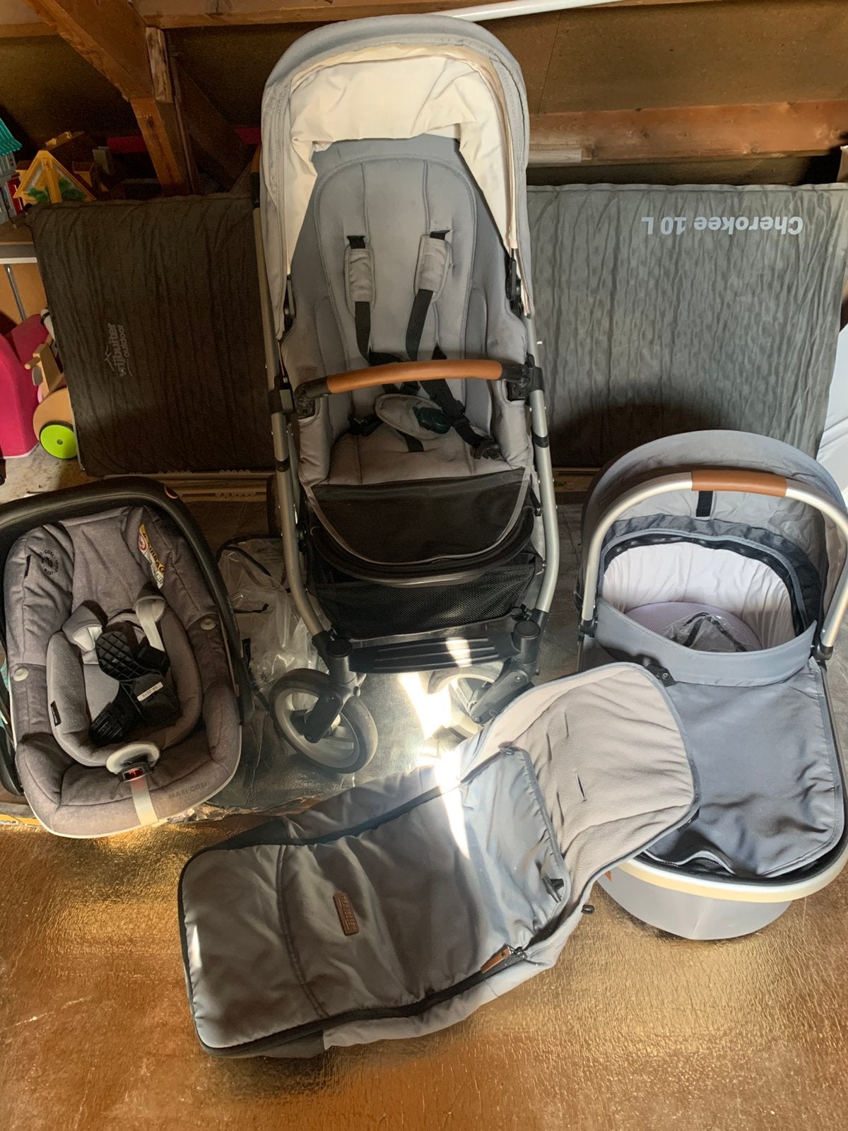Complete musty traveller kinderwagen+ maxi cosi, Ophalen, Zo goed als nieuw, Maxi-Cosi