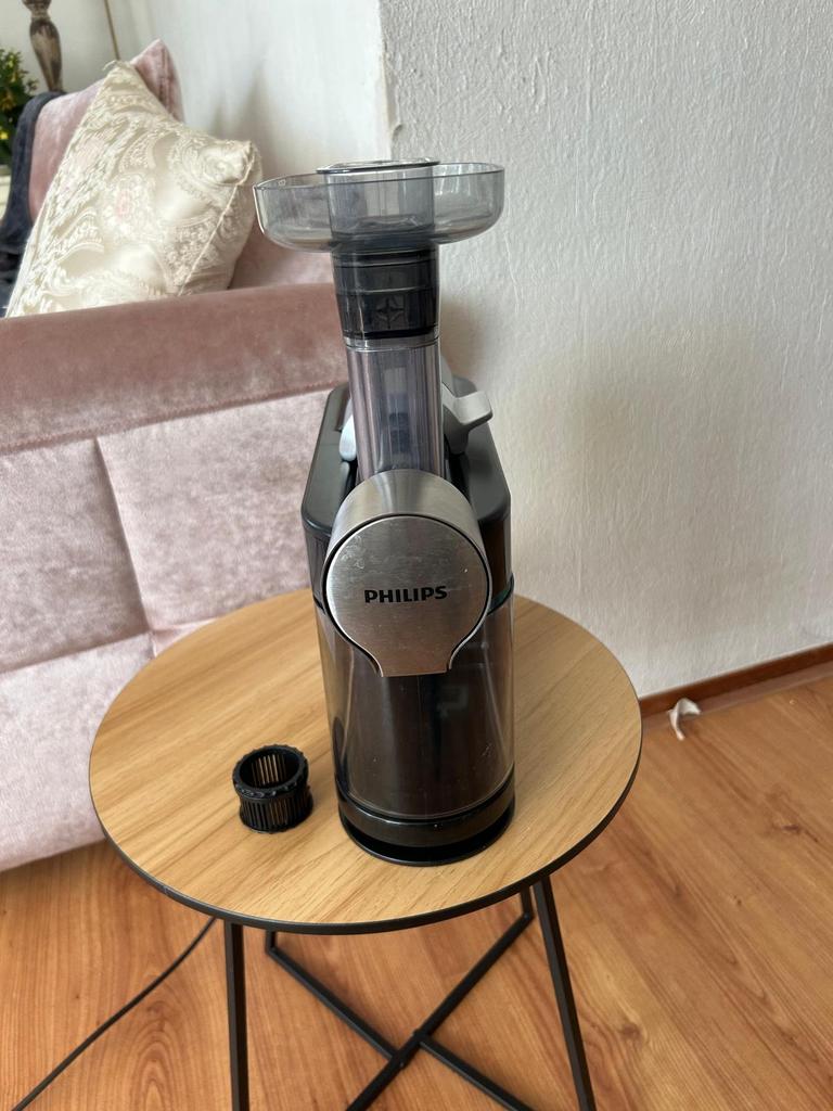 Philips avance sapcentrifuge-krachtige juicerzwart, Witgoed en Apparatuur, Juicers, Ophalen of Verzenden, Zo goed als nieuw, Sapcentrifuge