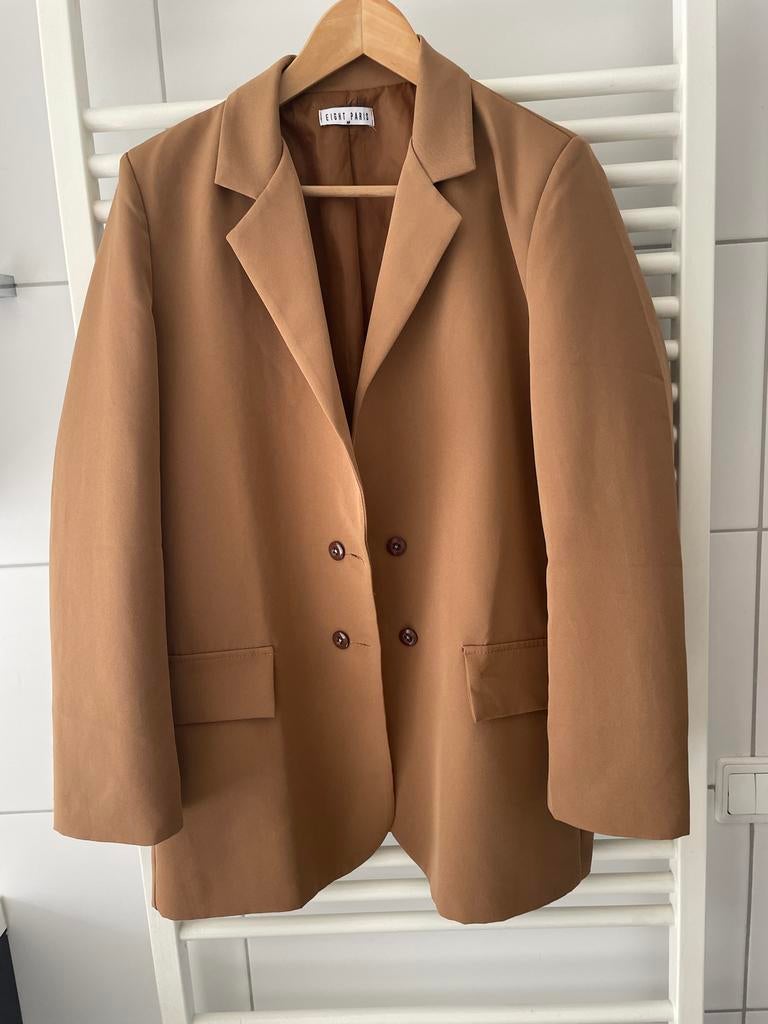 Colbertje cognac kleur - sportief/casueel - dubbele knopen, Ophalen of Verzenden, Maat 38/40 (M), Bruin, Jasje