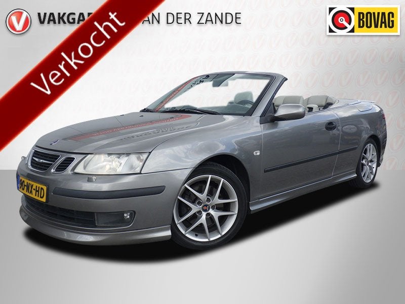Saab 9-3 Cabrio 2.0T Aut Aero 210PK, Leder, Cruise NL/NAP!, Auto's, Saab, 1998 cc, Gebruikt, Beige, 4 cilinders