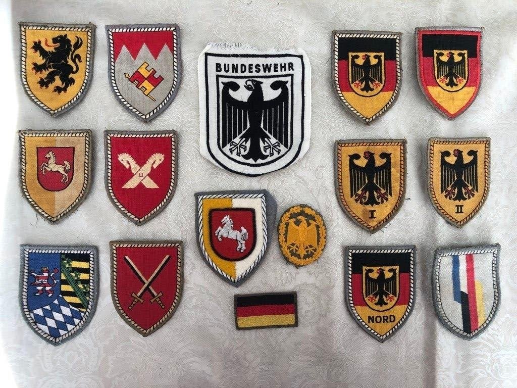 Embleem/Badge (oud) mouw Duits legeruniform, Verzamelen, Ophalen of Verzenden, Landmacht, Duitsland, Embleem of Badge