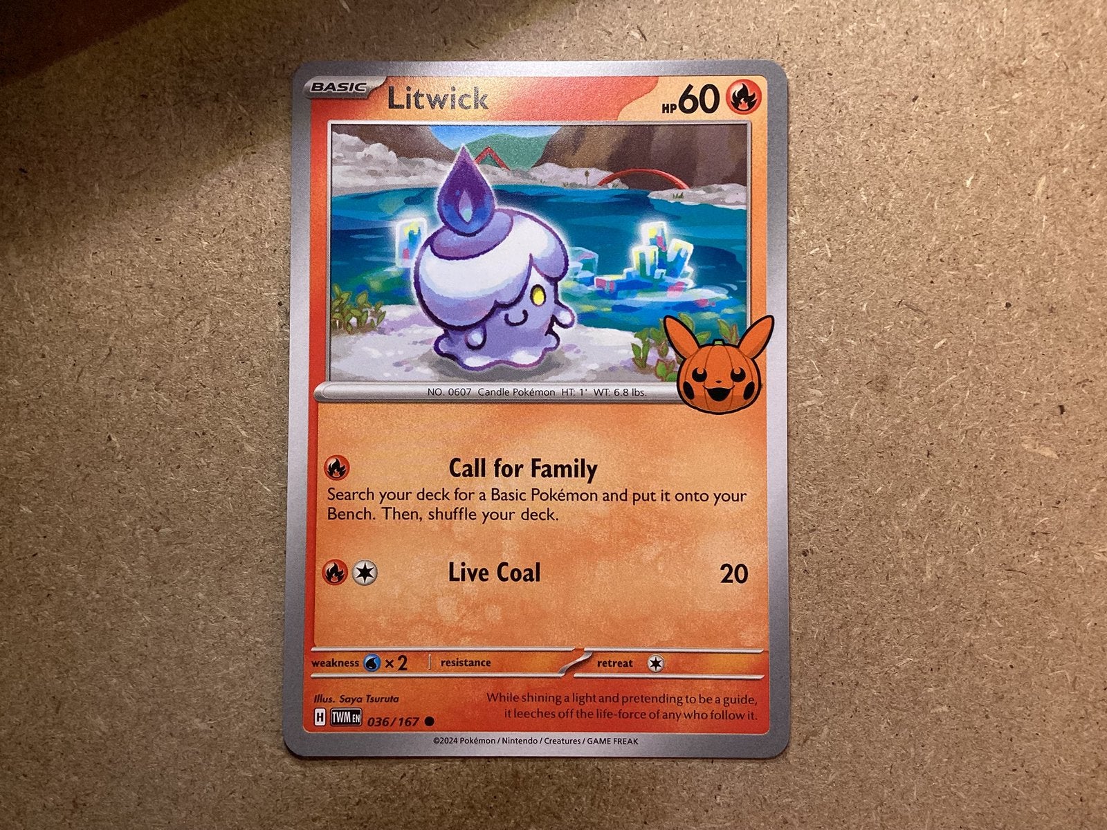 1x Litwick [TWM 036/167] (Near Mint), Ophalen of Verzenden, Zo goed als nieuw, Losse kaart