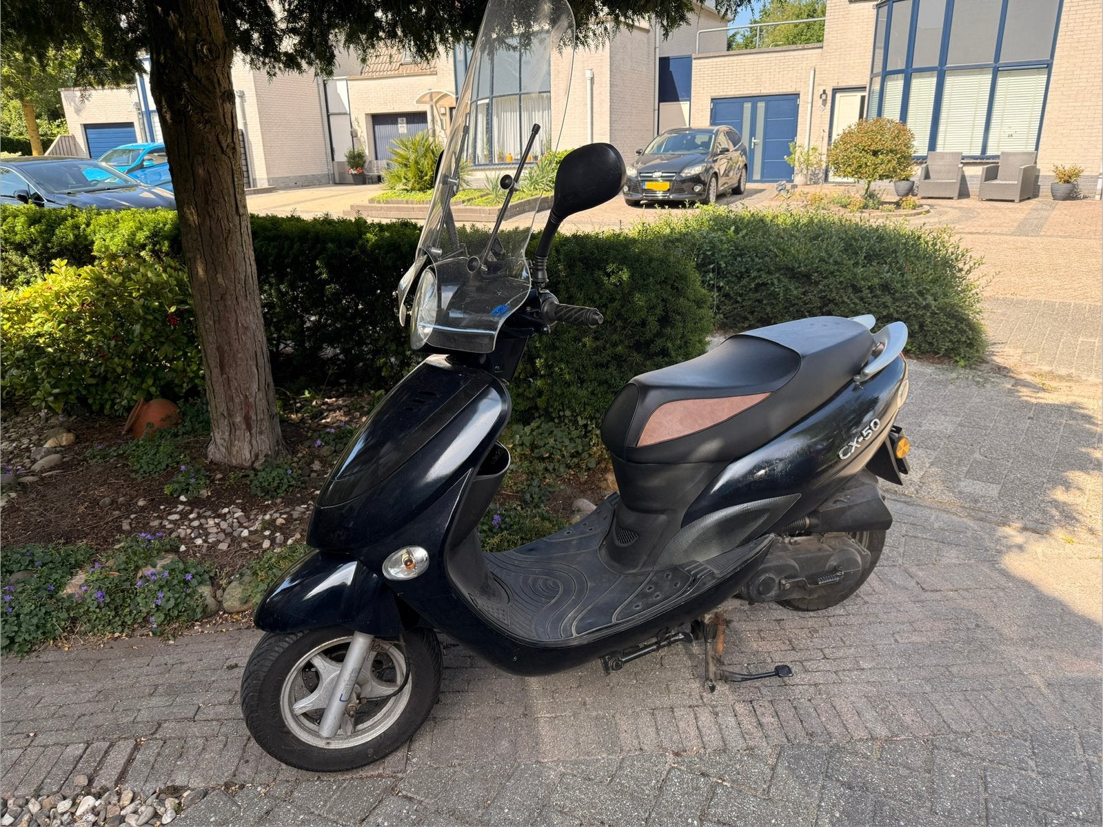 Turbho CX50 scooter metalic blauw, Ophalen, Gebruikt, Maximaal 45 km/u, Benzine