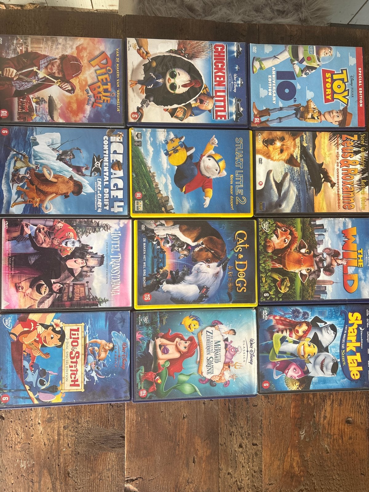 Grote collectie diverse kinderfilms op DVD en Blu-ray, Ophalen, Gebruikt, Animatie, Alle leeftijden