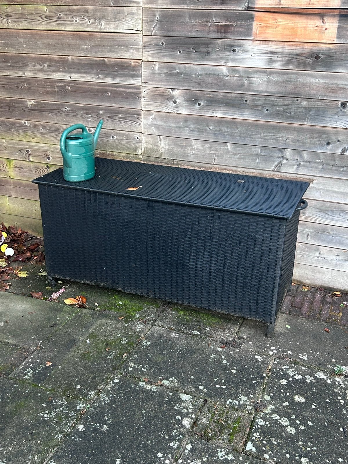 Zwarte kunststof opbergbox voor buiten, Ophalen, Gebruikt, Kunststof, Overige typen