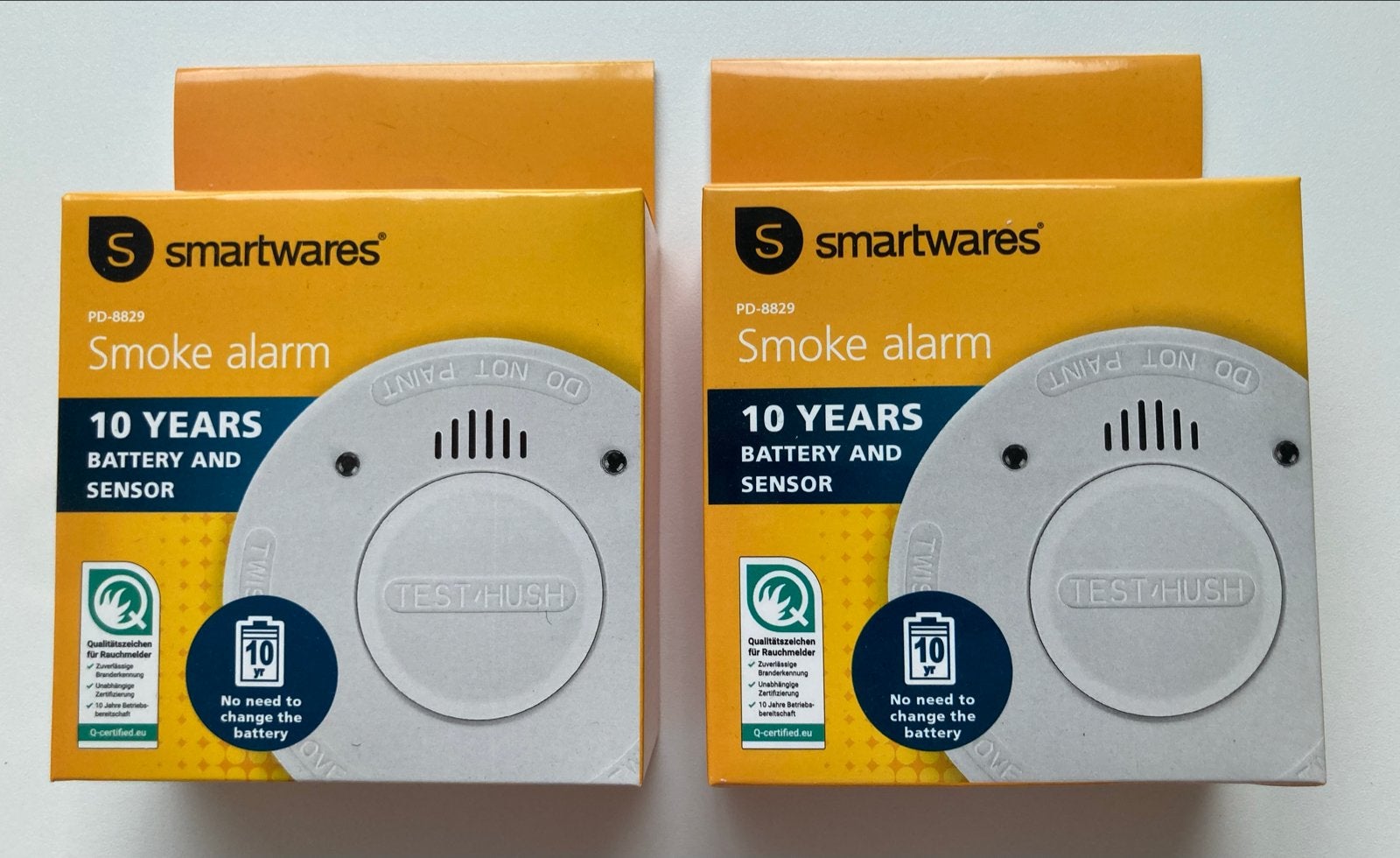 Smartwares PD-8829 Rookmelder - 10 Jaar Batterij en Sensor, Ophalen of Verzenden, Nieuw, Detector, Sensor of Melder, Rook