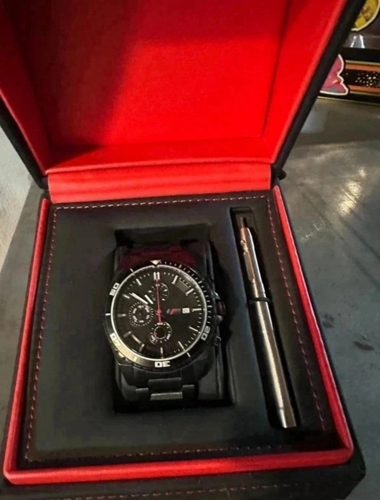 BMW ///M Horloge - Exclusief Polshorloge met Chronograaf, Overige merken, Staal, Staal, Polshorloge