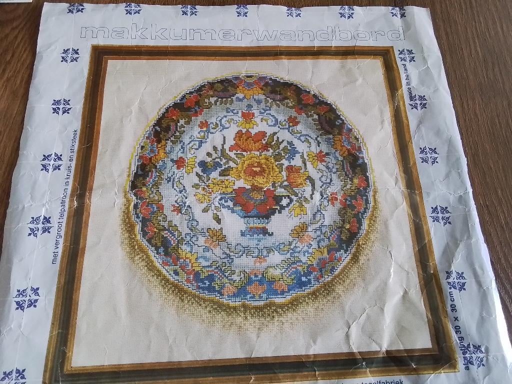 Borduurpakket makkummer bord, nr 13051, Ophalen of Verzenden, Zo goed als nieuw, Handborduren, Borduurpakket