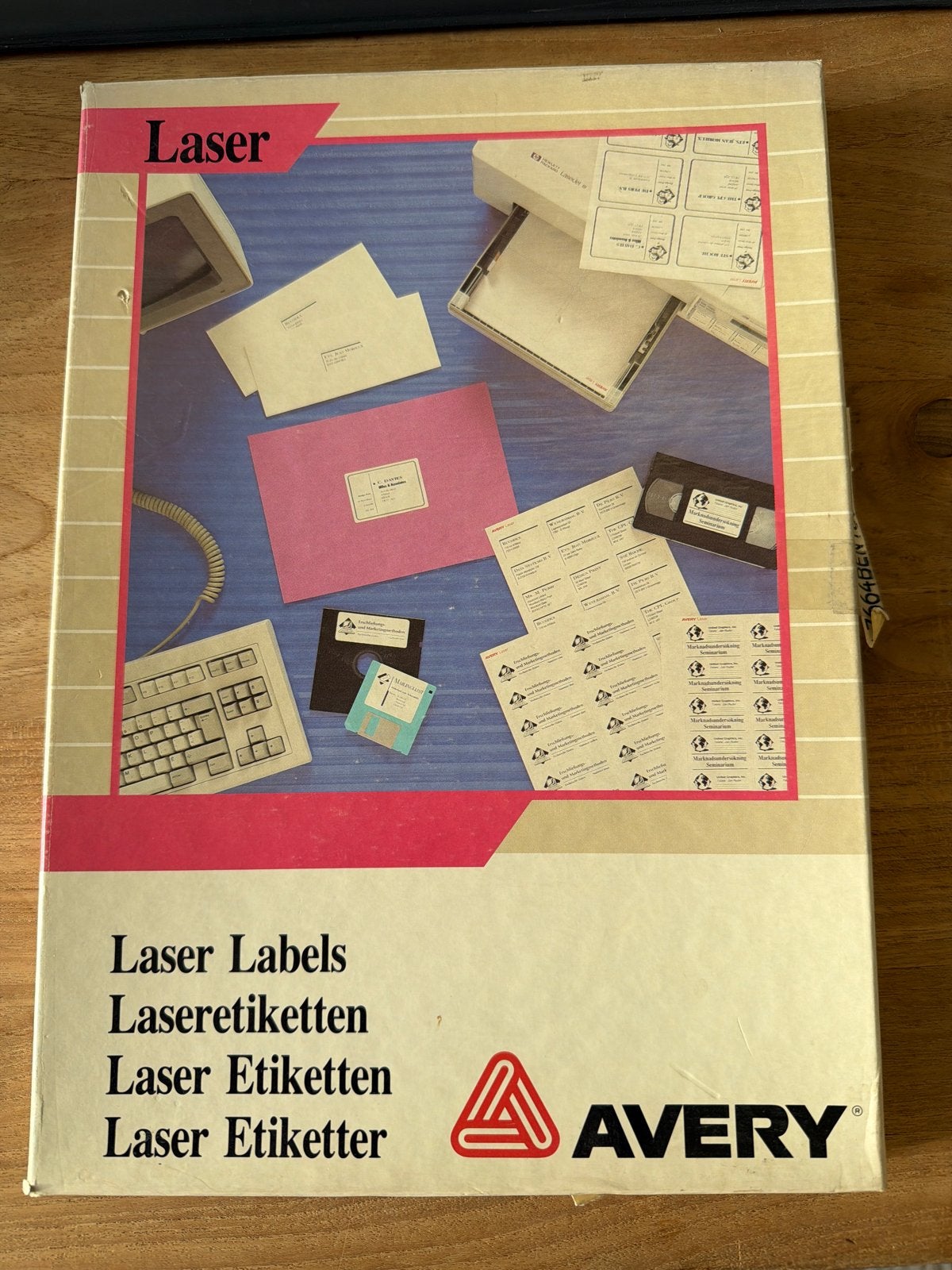 Avery Laser Labels 7664BEN100 - 100 vellen 70 x 71.9 mm, Ophalen of Verzenden, Gebruikt, Overige typen