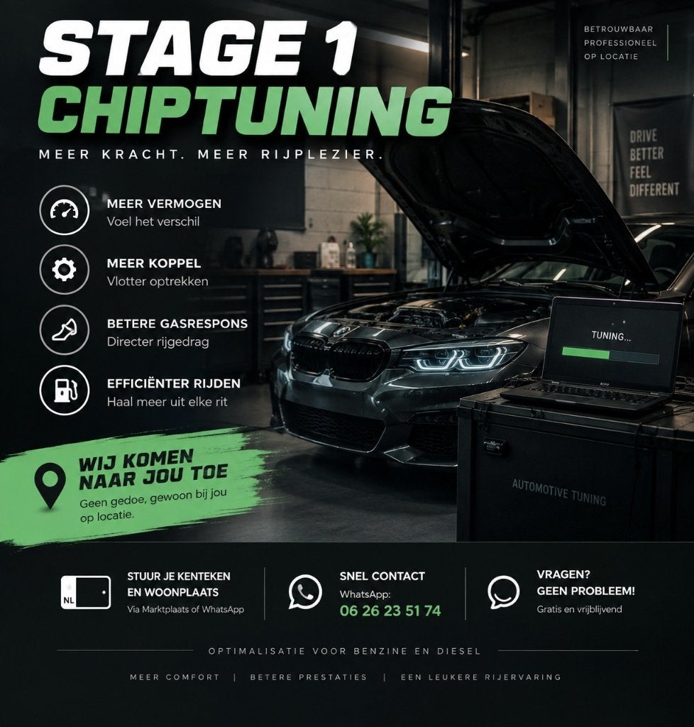 Stage 1 Chiptuning op locatie | Meer vermogen & koppel, Ophalen of Verzenden