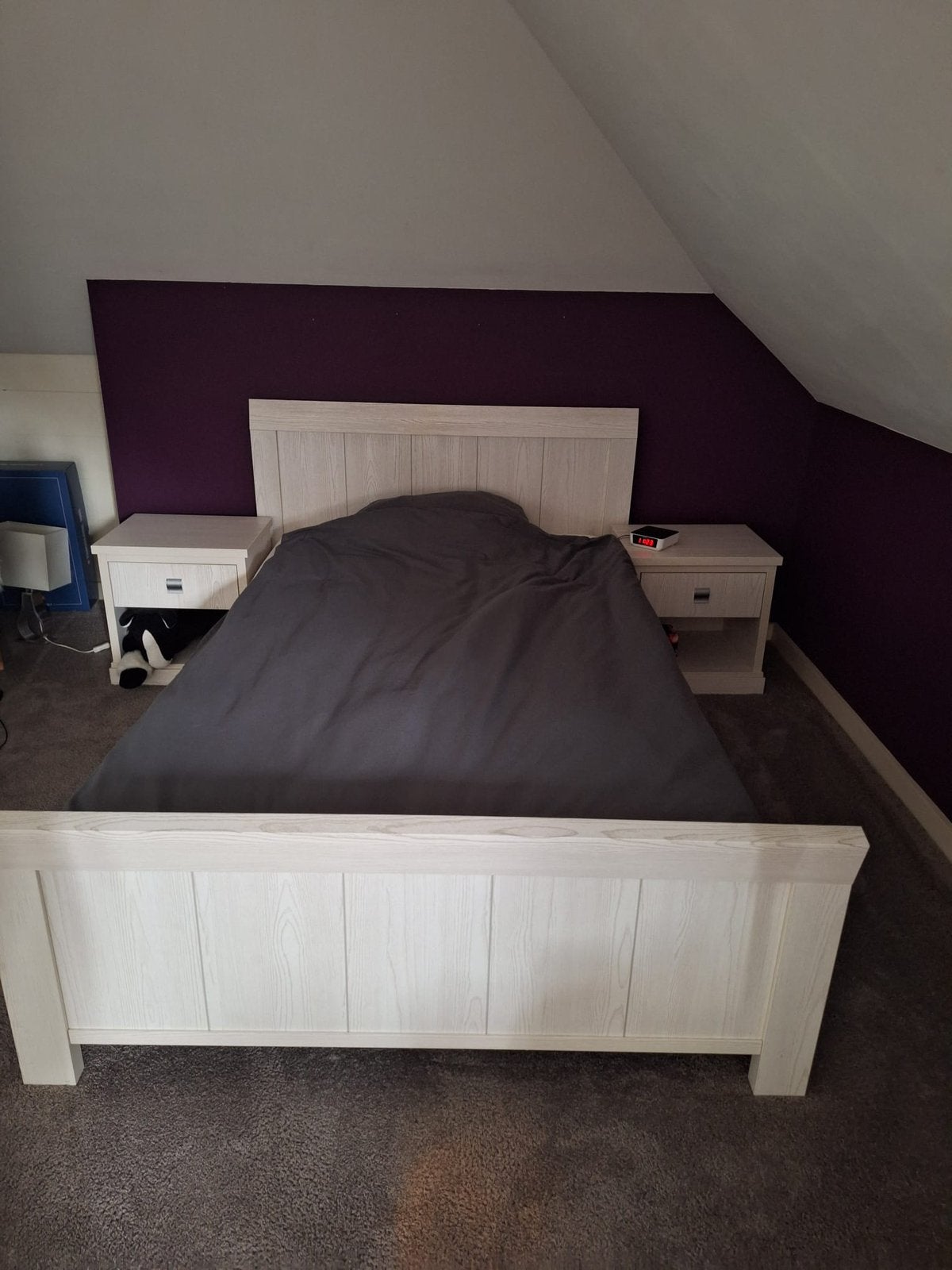 Mooi bed wit 120 breed 200 lang, Ophalen, Zo goed als nieuw, Twijfelaar