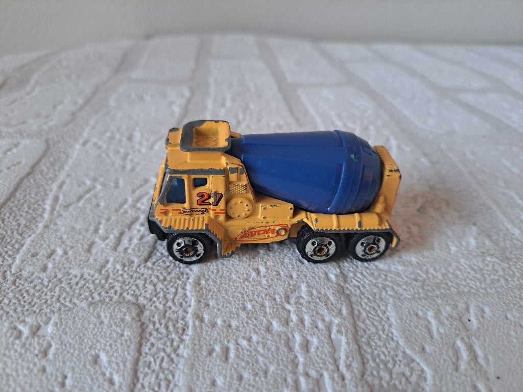 Matchbox MB495 2001 cementwagen / betonmixer vrachtwagen, Ophalen of Verzenden, Gebruikt, Bus of Vrachtwagen