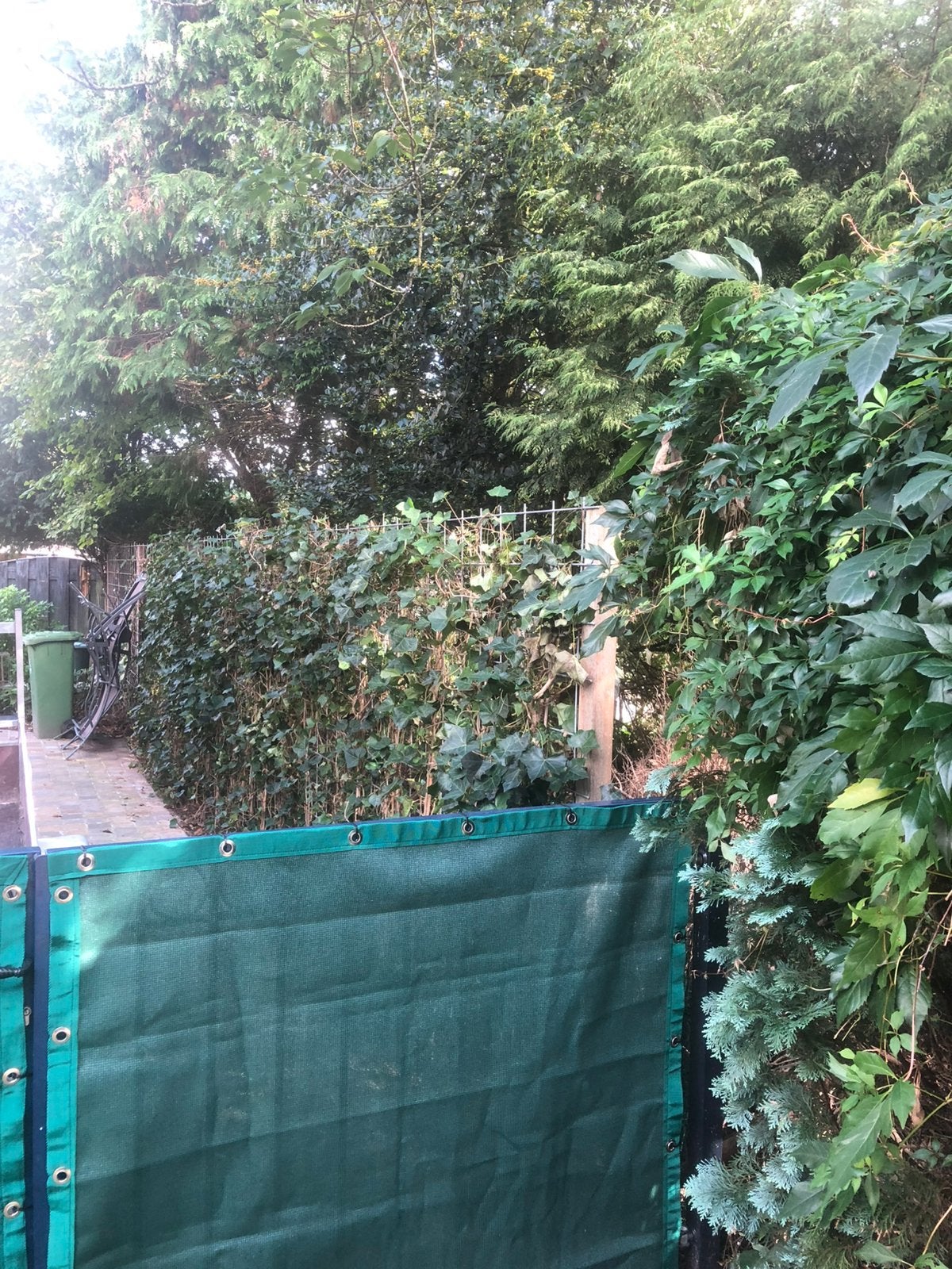 Gaasdoek blinddoek voor op poort 120 x 136 cm, Tuin en Terras, Tuinhekken en Hekwerk, Ophalen of Verzenden, Zo goed als nieuw