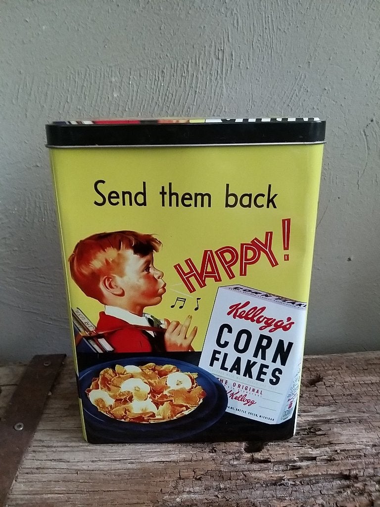 kellogg's cornflakes blik, Ophalen of Verzenden, Gebruikt, Overige