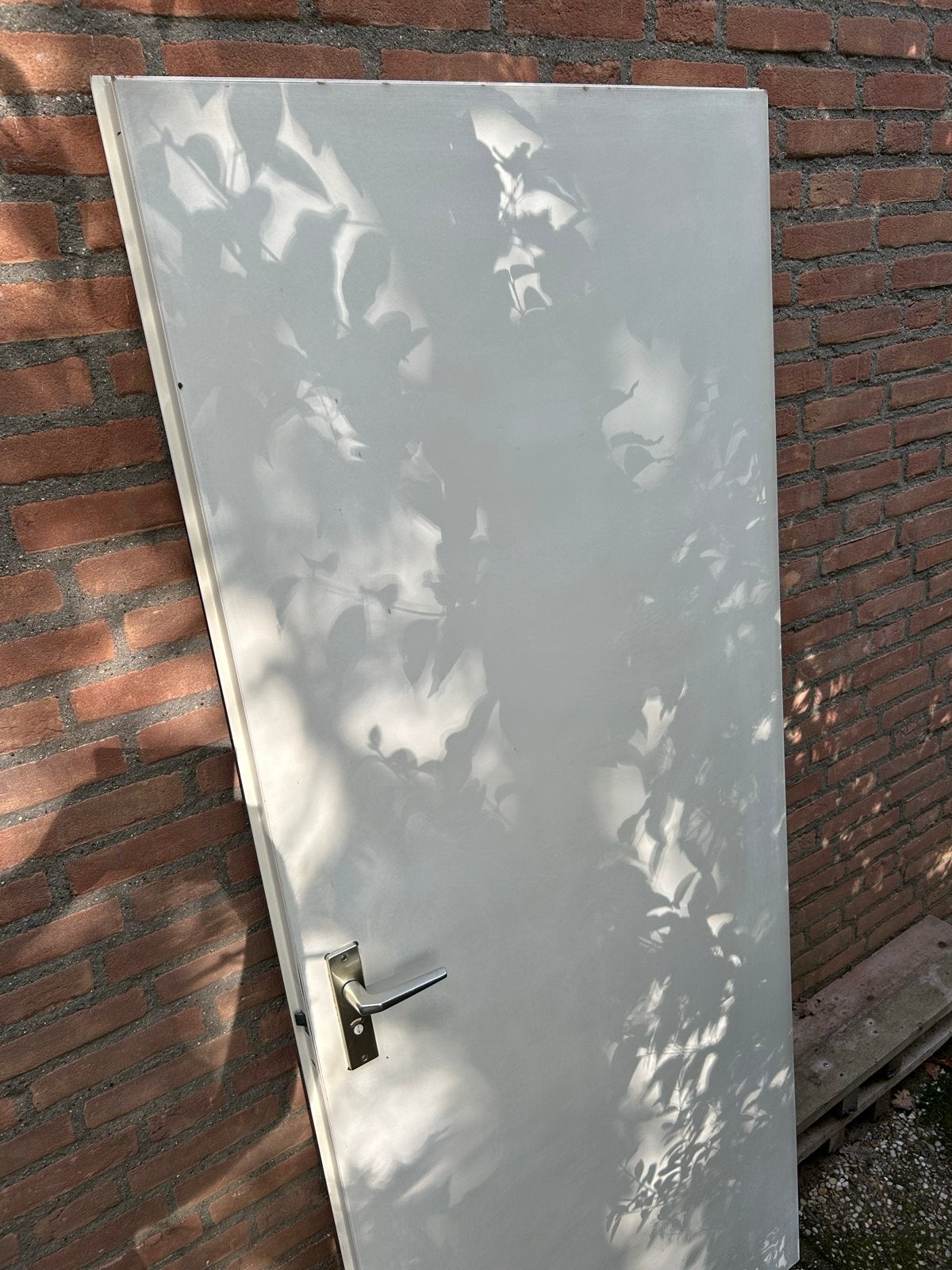 Witte binnendeur met klink - Gebruikt, Gebruikt, 80 tot 100 cm, Binnendeur, Ophalen of Verzenden