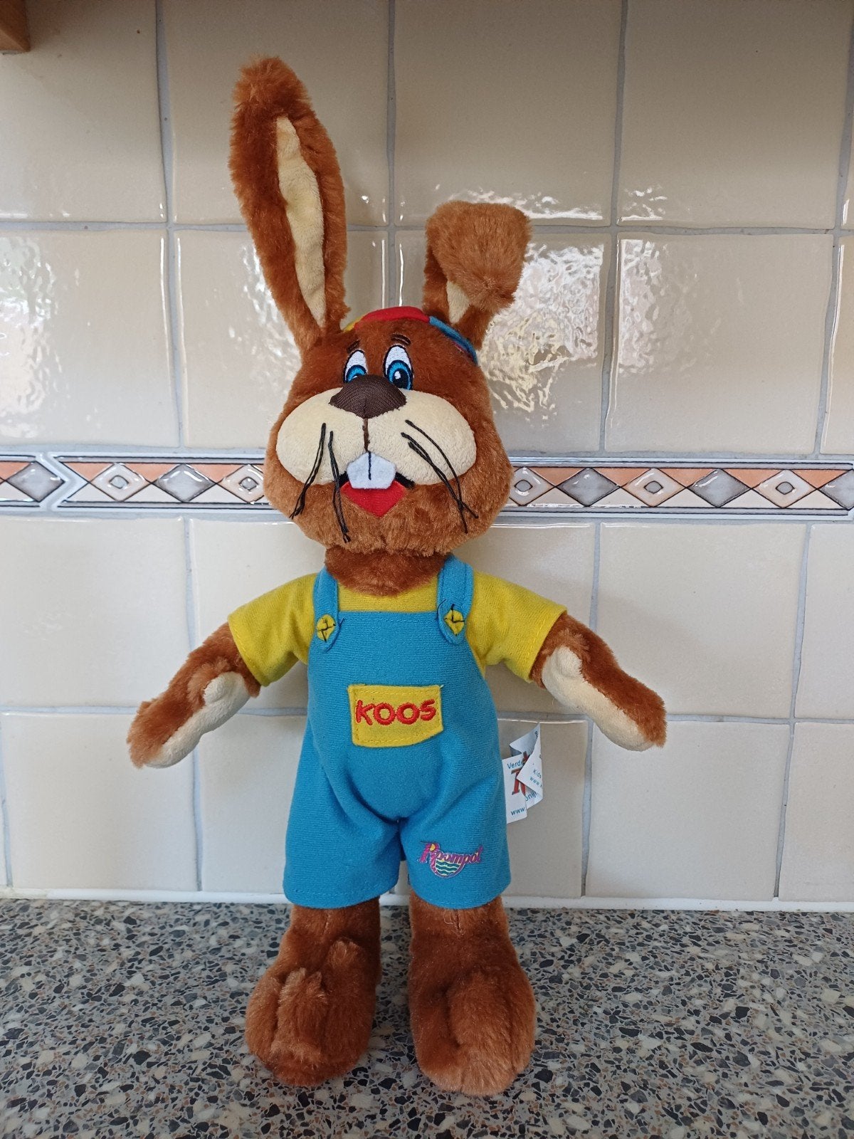 knuffel van Koos Konijn - Roompot, Overige merken, Overige karakters, Konijn, Ophalen of Verzenden