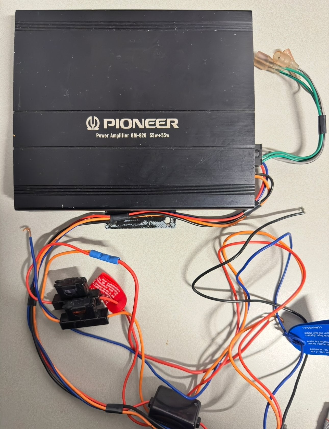 Pioneer GM-920 Power Amplifier 55W+55W, Ophalen of Verzenden, Zo goed als nieuw