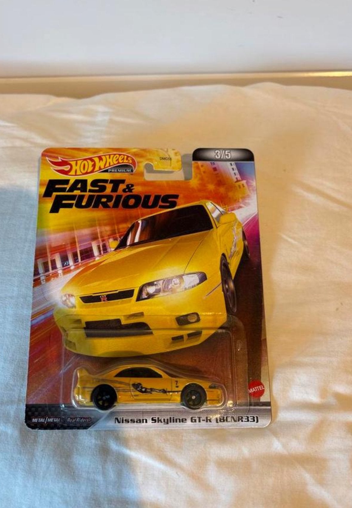 Hotwheels nissan skyline gtr r33, Ophalen of Verzenden, Zo goed als nieuw, Auto